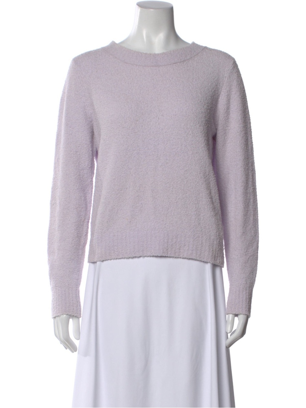 Vince Textured Lilac Crewneck Sweater